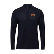 USC Trojans Men's lululmeon Black Metal Vent Tech 1/2 Zip Top